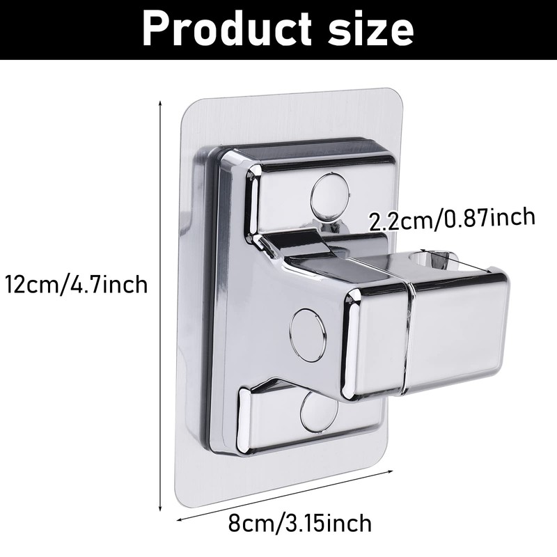 Shower Head Holder, 360° Adjustable Shower Holder Strong Paste Shower