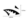 JINYUNDUOSP Antenna Shark Teeth Fin Vinyl Overlay Decal Compatible with