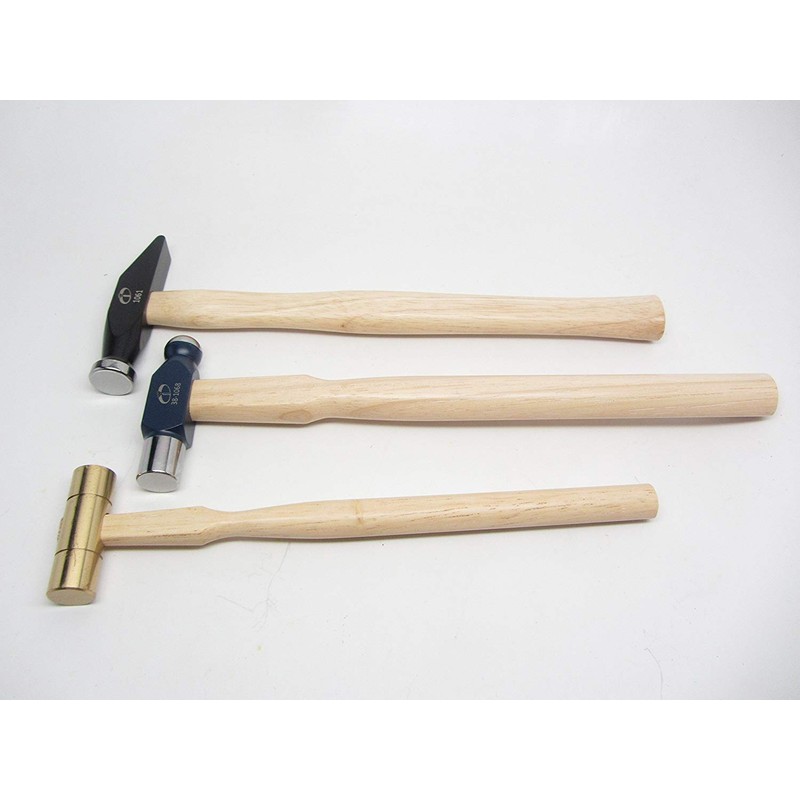 3 Jewelers Hammers Chasing Silversmithing Goldsmithing Repousse Mechanic