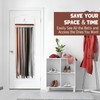 Multifunctional Clothes Rack with 8 Hooks, 2 Pack Space Saving