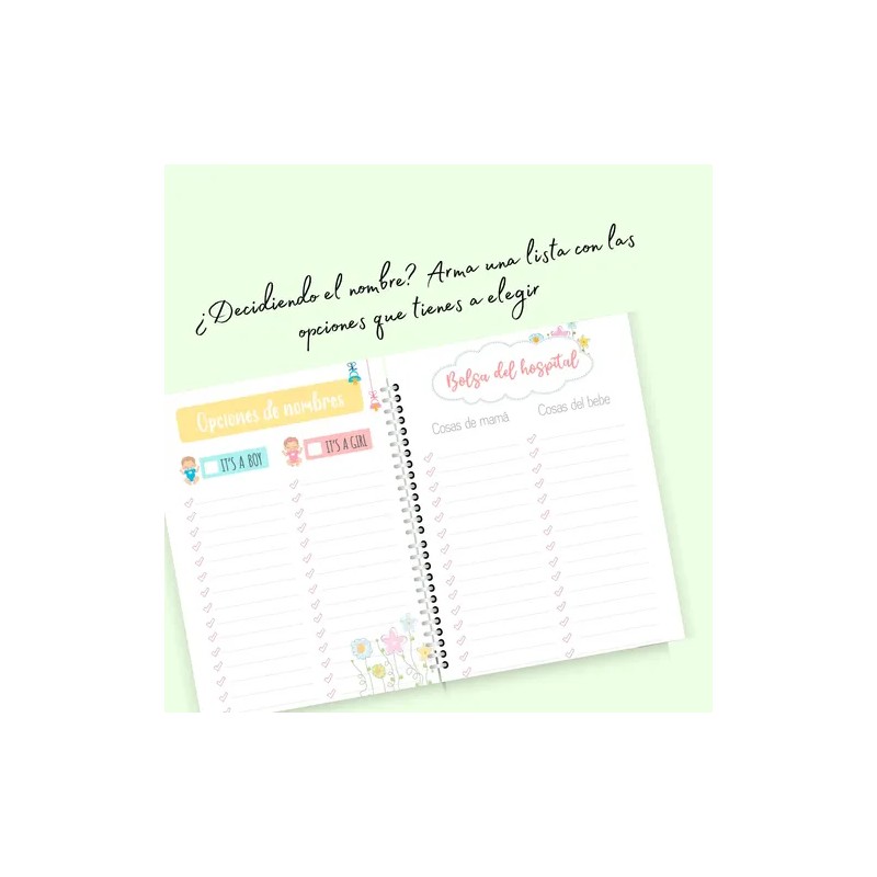 Planner De Embarazo, Diario De Embarazo, Agenda Prenatal.