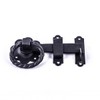 Renovator's Supply 6" Wrought Iron Gate Latch Lock Floral Pattern