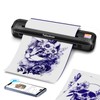 Tattoo Stencil Printer with 10 Pcs Transfer Paper, 2500mA Wireless