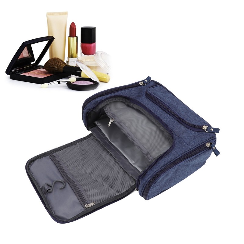 Toiletry Bag Portable Handheld Design 300D Cationic Waterproof Makeup Storage