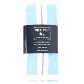 [RICH PILE] フェイスタオル ブルー
