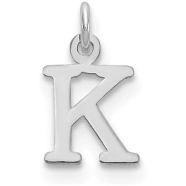 Unbranded 14K White Gold Cutout Letter K Initial Charm
