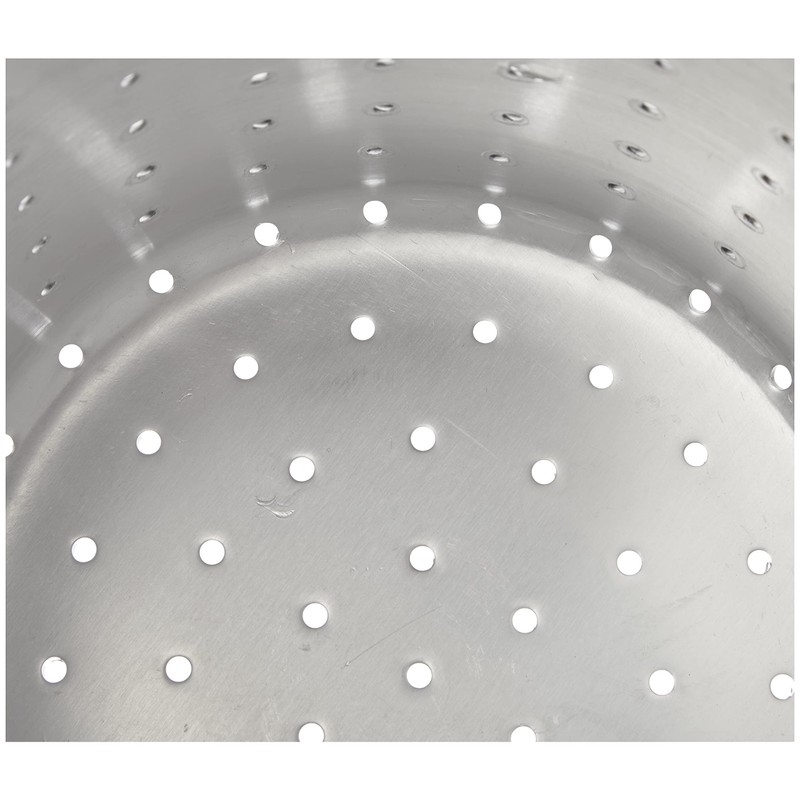 Pentole Agnelli Nudelsieb/scaldapasta Zylindrische aus Aluminium mit Griff aus Edelstahl,