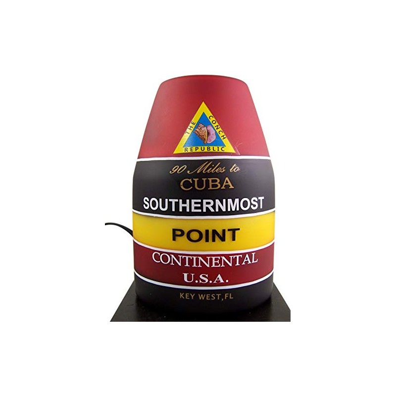 Southernmost Point Key West Buoy Landmark Lamp, 7 1/2 Inch