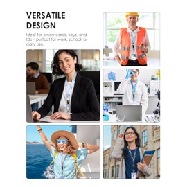 Avorast Avorast 5 Pack Cruise Lanyard for Ship Cards with Marble Pattern Cute Cruise Ship Lanyards with Waterproof ID Badge Holders for Keys, Cards Cruise Essentials for All Cruise Ships 2025, Mixed