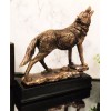 Ebros Gift Rustic Forest Woodlands Howling Spirit Alpha Wolf Figurine With Trophy Base