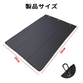 Golf Club Brush, Golf Towel, Microfiber with Carabiner, Cleaning Tool, Ball Wipe, Height 19.7 inches (50 cm), Width 11.8 inches (30 cm), Clubs Cleaning, Convenient, Waterproof, Portable, Lightweight,