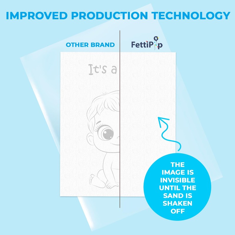 FETTIPOP Gender Reveal Exposuring Art Canvas Kit (It’s a Boy),