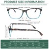 CLASAGA Progressive Multifocus Reading Glasses for Women, Blue Light Blocking