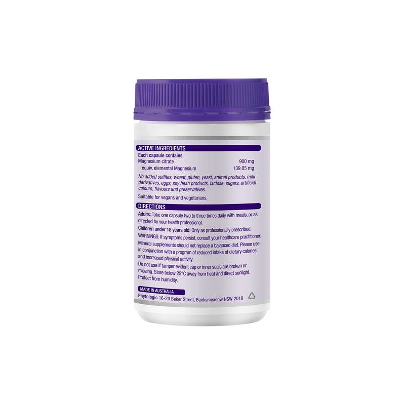 Henry Blooms Tri-Magnesium Citrate 900Mg Bulk Pack 150 Vegetarian Capsules