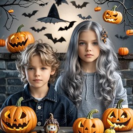 Jebousike Temporary Hair Color Wax, 2pc Washable Hair Wax Dye for Men Women, 4.23 Ounces Gray Hair Styling Clay Ash for Crazy Hair, Cosplay Party, Makeup Gifts