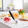 1Pc Black Double-Sided Fruit Melon Baller Spoon 2 in 1