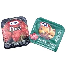 Kraft Peanut Butter and Strawberry Jam Portions, 30 CountQ