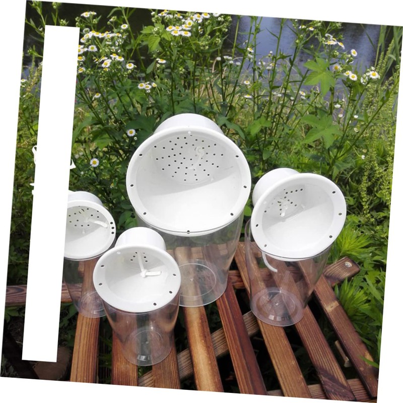 Sosoport Hydroponics Watering Planter Pot Automatic Water Absorption Transparent Resin