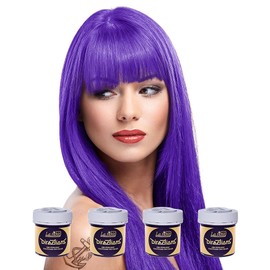 La Riche Directions Semi-Permanent Hair Dye - Intense Colour - Pack of 4 Purple