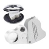 XSAJU Jewelry Loupe Magnifier, 30x, 60x, 2 Types of Lenses,