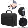 CURMIO Bartender Bag Cocktail Set Storage Carrying Case, Black