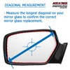 Mirror Glass Replacement + Adhesive Pads for 2005-2007 Ford Five
