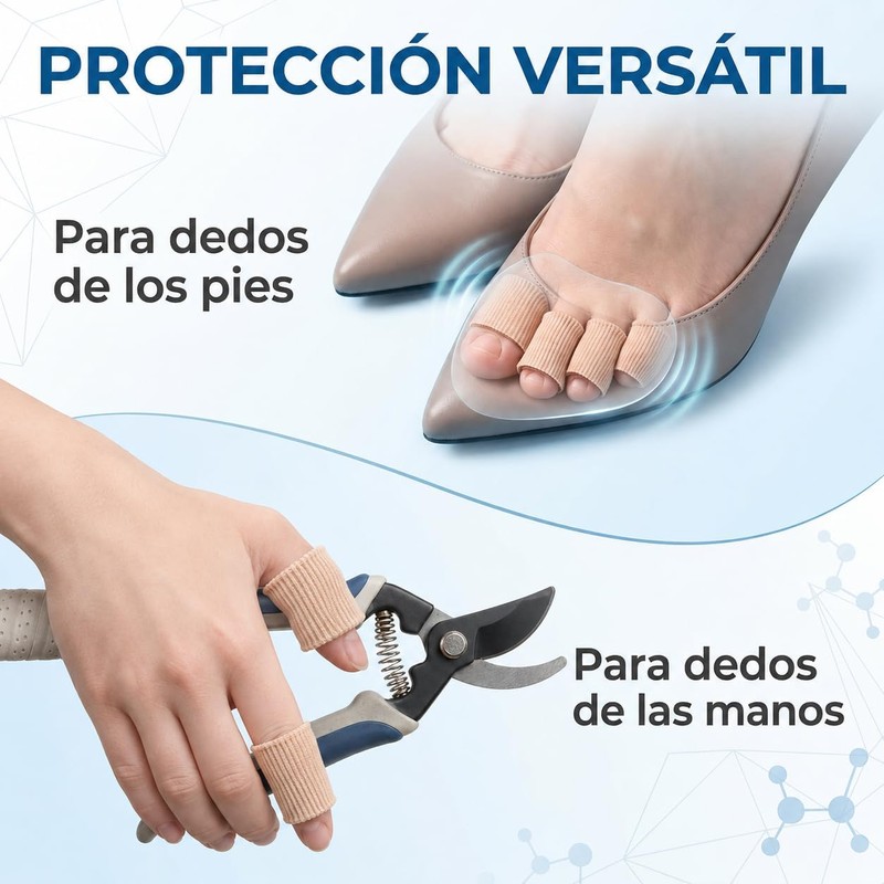 10 Piezas Protector de Dedos de Pies y Manos, Separador