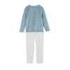 VERTBAUDET Pack of 2 Girls Velvet Pyjamas with Cloud Print