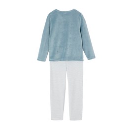 VERTBAUDET Pack of 2 Girls Velvet Pyjamas with Cloud Print Oeko-Tex, green