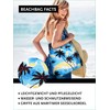 DonDon Women's XXL Beach Bag with Zip Large, 90s retro