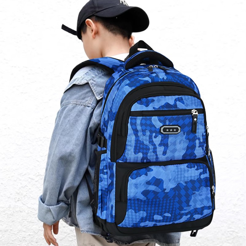 LASUK Rolling Backpack for Elementary School Students Teens Travel Bag