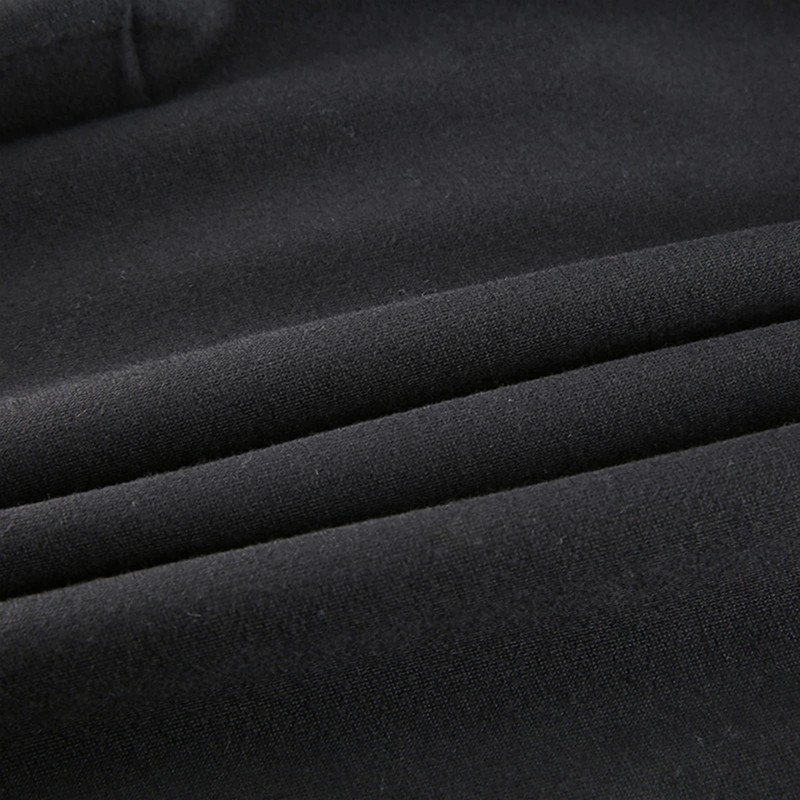 Chloefairy Women's Skeleton Print Crop Top Gothic Punk Hoodies Bandage