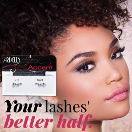 Ardell Accent Half Lashes 318 Natural Look Black Lightweight Falsies Pack of 4