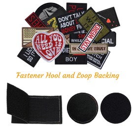 20 Pieces Patches Tactical Morale Embroidery Patches, Military Funny Patch Full Embroidered Appliques for Tactical Gear