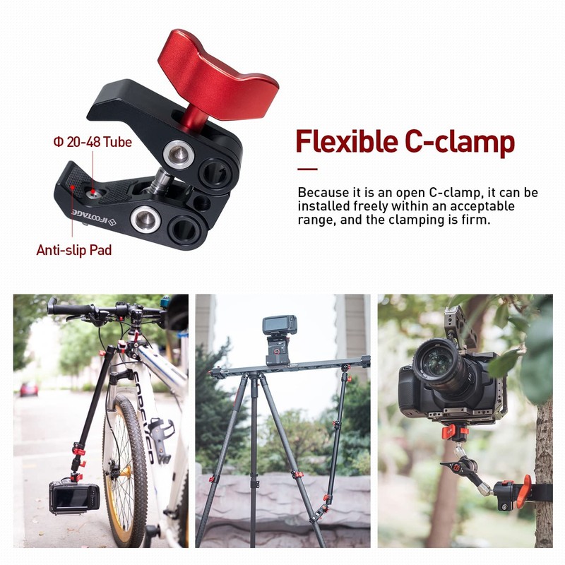 IFOOTAGE Super Camera C Clamp for Camera Magic Arm Large