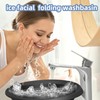 Silincone - Lavabo facial plegable, tazón de baño de hielo