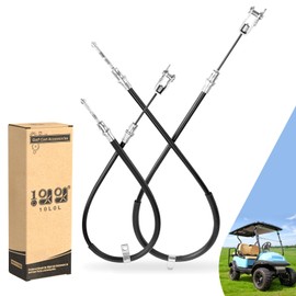 10L0L Golf Cart Brake Cable Set for Club Car Precedent 2004-up and Tempo 2018-up, Driver and Passenger Side, Replace OEM 102557501 102557502 103528701 103528702
