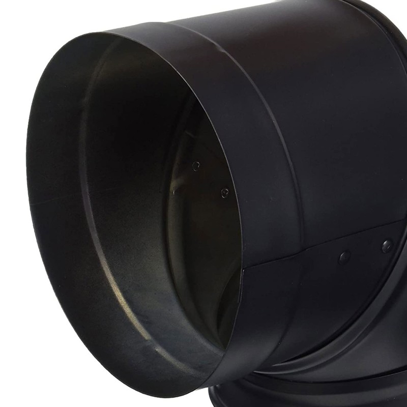 DuraVent DuraBlack 6 Inch 24 Gauge 430 Stainless Steel Easy