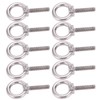 10Pcs Eye Bolt 304 Stainless Steel Lifting Round Ring Screw