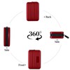 LOUEBICA Credit Cards Holder for Women RFID Blocking Aluminum Zipper