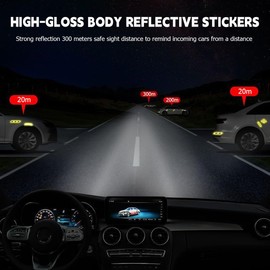 CGEAMDY Stoßstange Streifen Aufkleber Zierleiste Für Anti Kollisions Kratzschutz, Stoßstange Guard Anti-Scratch Protector Trim Für Auto, Sicherheitswarnung Auto-Stoßstangenstreifen(Rot A-Stil)