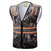 CAL PACIFIC Camouflage Tree Two Tones Safety Vest,With Multi-Pocket Tool