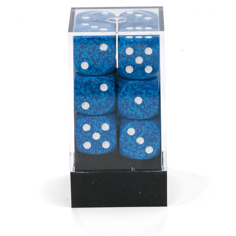 Chessex DND Dice Set D&D Dice-16mm Speckled Water Plastic Polyhedral