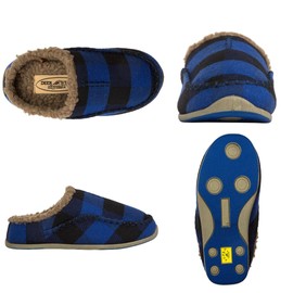 Deer Stags Lil Nordic Slipper, Blue/Black, 6 US Unisex Big Kid