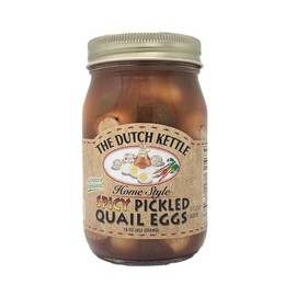 The Dutch Kettle Home Style Spicy Pickled Quail Eggs 16oz