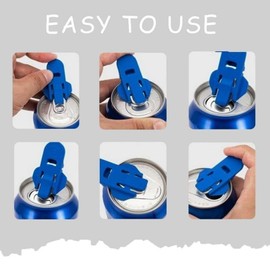 Getränkedosenöffner,Öffnen von Getränken,Tragbarer Öffnen Getränken,Tragbarer Manuell Dosenöffner,Flaschenöffner Dosenöffner Getränkedosenöffner,Manueller Getränkedosenöffner,Ringöffner Kunststoff