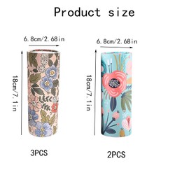 Lqucwepp 5PCS Car Tissue Holder with Facial Tissues,Sleek Cylinder Tissue Holder for Car Cup Holder Office Essentials & Accessories Travel