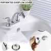 6 Pieces Overflow Cover, Overflow Plug, Round Overflow Cover, Sink