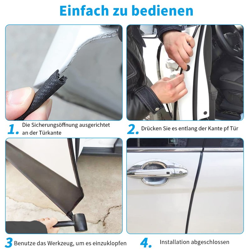 Universal Car Door Edge Protector Strips 5m U Shape Rubber
