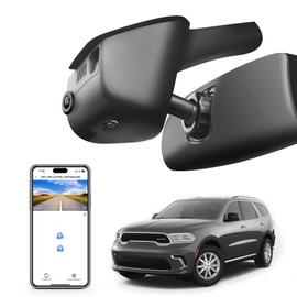 Mangoal 4K Dash Cam Custom Fit for Dodge Durango 2016 2017 2018 2019 2020 2021 2022 2023 2024 2025 (Model A), GT R/T SRT SXT, Integrated OEM Look, UHD 2160P, WiFi & App,Easy to Install,128GB Card